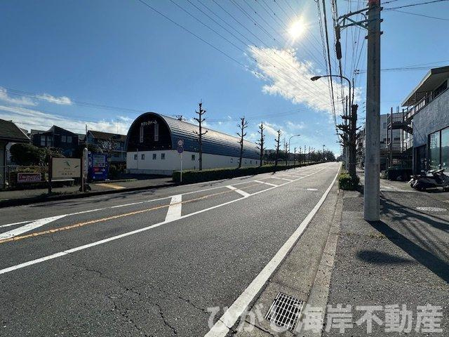 藤沢市大庭　売地　全3区画の前面道路含む現地写真|現地外観