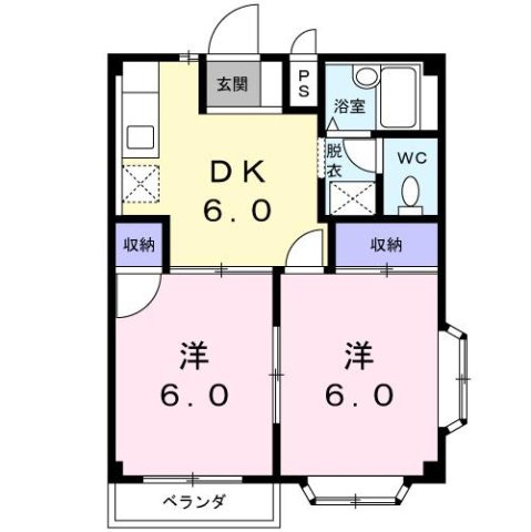 【間取り】 | クレッセントハウスⅠ