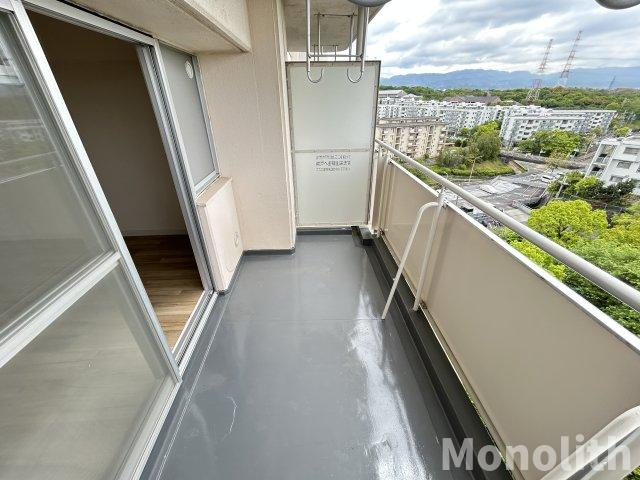 泉北鴨谷台３丁6号棟のバルコニー