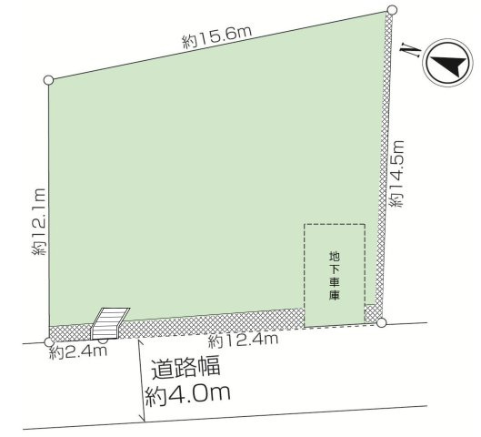 ＊建築条件なし＿南西道路の陽当り＊＿日野2丁目土地の画像