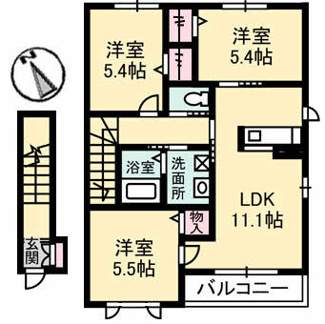 【間取り】 | グランドソレイユ　Ｂ棟