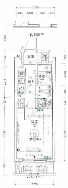 ヴェルト湯島の間取り