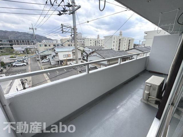 寒香梅ハイツのバルコニー