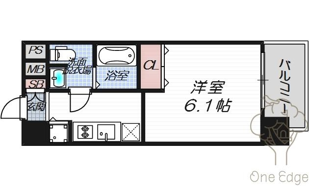 クリスタルグランツ東天満の間取り