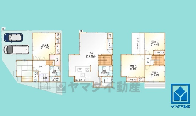 尼崎市東園田町2丁目22号地の間取り