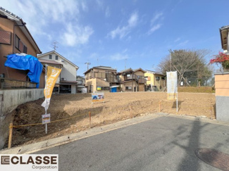 【前面道路含む現地写真】 | 宇治市五ヶ庄二番割　2区画A号地　売土地　建築条件無し