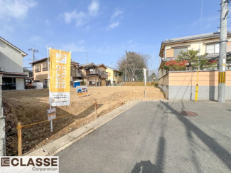 【前面道路含む現地写真】 | 宇治市五ヶ庄二番割　2区画A号地　売土地　建築条件無し