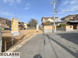 【前面道路含む現地写真】 | 宇治市五ヶ庄二番割　2区画A号地　売土地　建築条件無し