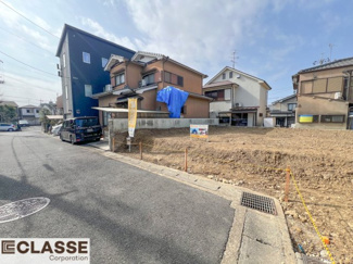 【前面道路含む現地写真】 | 宇治市五ヶ庄二番割　2区画B号地　売土地　建築条件無し