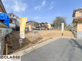 【前面道路含む現地写真】 | 宇治市五ヶ庄二番割　2区画B号地　売土地　建築条件無し