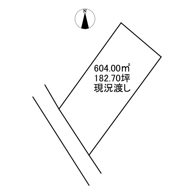 西条市上市甲445　売土地の土地図