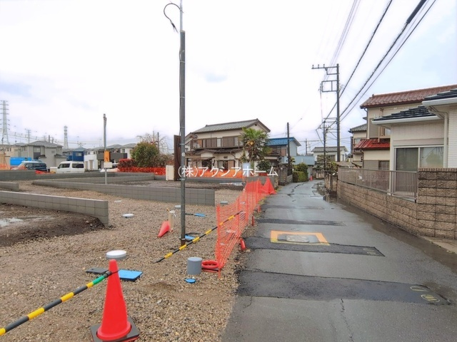 入間市小谷田2丁目・全4棟　新築一戸建　1号棟の前面道路含む現地写真|2026年4月2日撮影