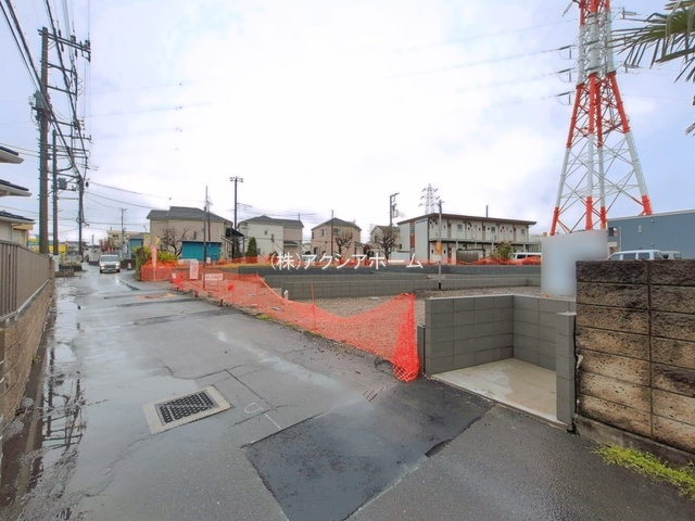入間市小谷田2丁目・全4棟　新築一戸建　1号棟の前面道路含む現地写真|2026年4月2日撮影