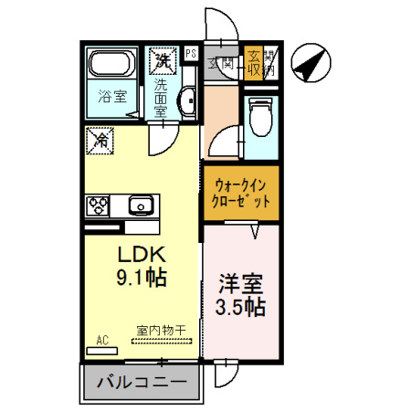 アベニールの間取り