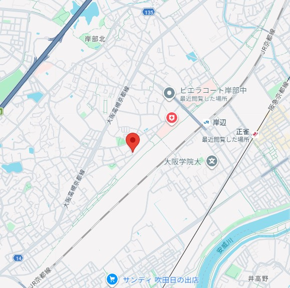 リブレメゾン岸辺Ⅰの地図