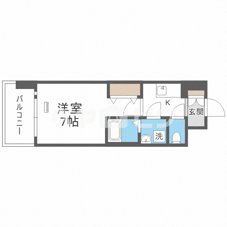 エスプレイス大阪城サウスコンフォートの間取り