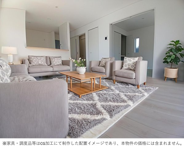佐賀市金立町千布第3　1号棟の完成予想図|内観の完成予想図です