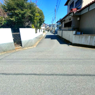 売地　野田市山崎の前面道路含む現地写真