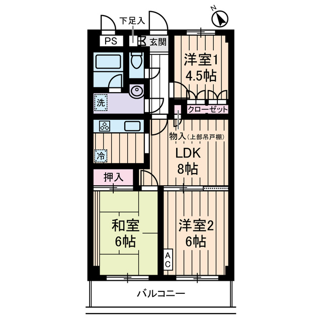 ドミールシャルマンの間取り