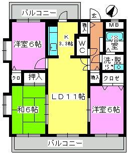 コンフォート博多南の間取り|※図面と現況が異なる場合は現況優先になります。
