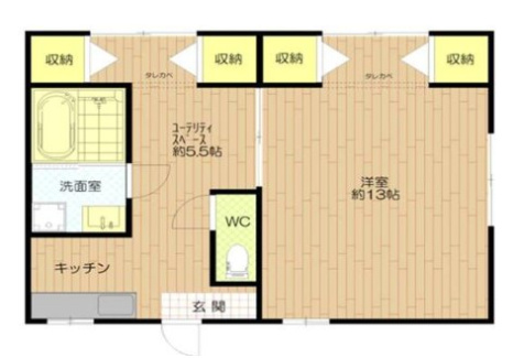 酒谷ハウスの間取り