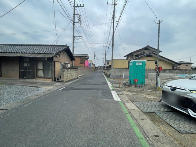 新築戸建・新築建売　足利市大前町第2　山前小学校・西中学校の前面道路含む現地写真