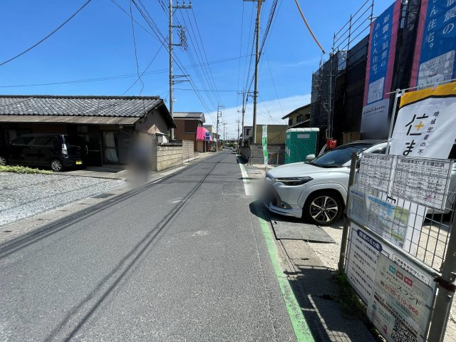 新築戸建・新築建売　足利市大前町第2　山前小学校・西中学校の前面道路含む現地写真