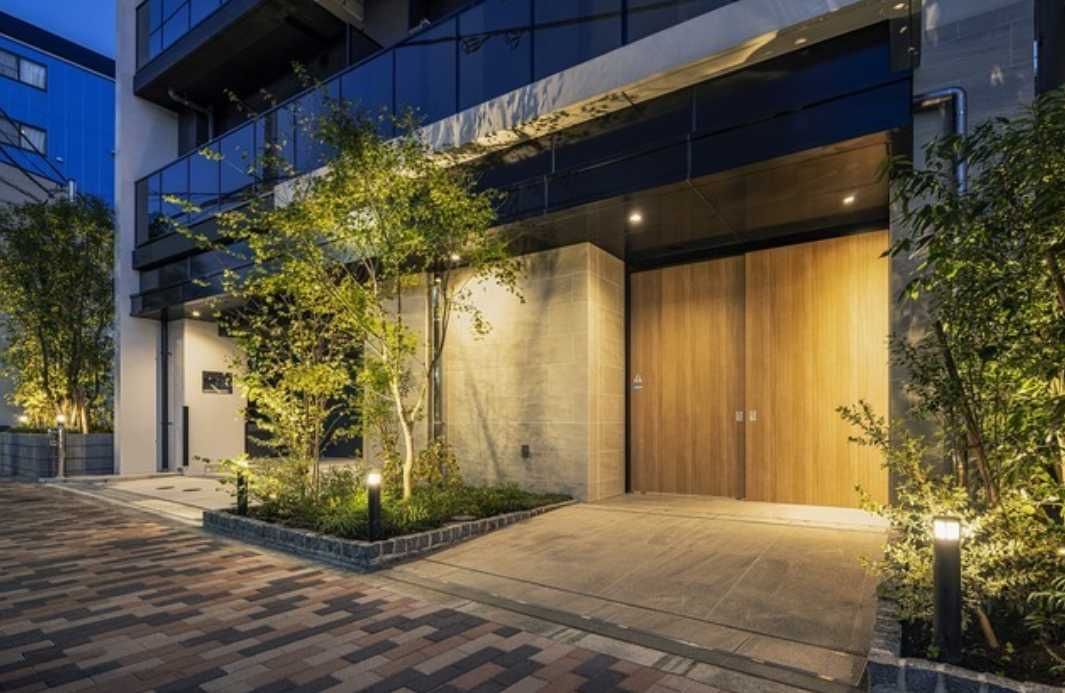 プレディアコート三軒茶屋　新築　ペット相談　フリーレント　礼金０　のエントランス