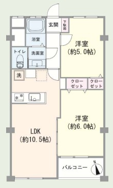【間取り】 | 西大井コーポラス