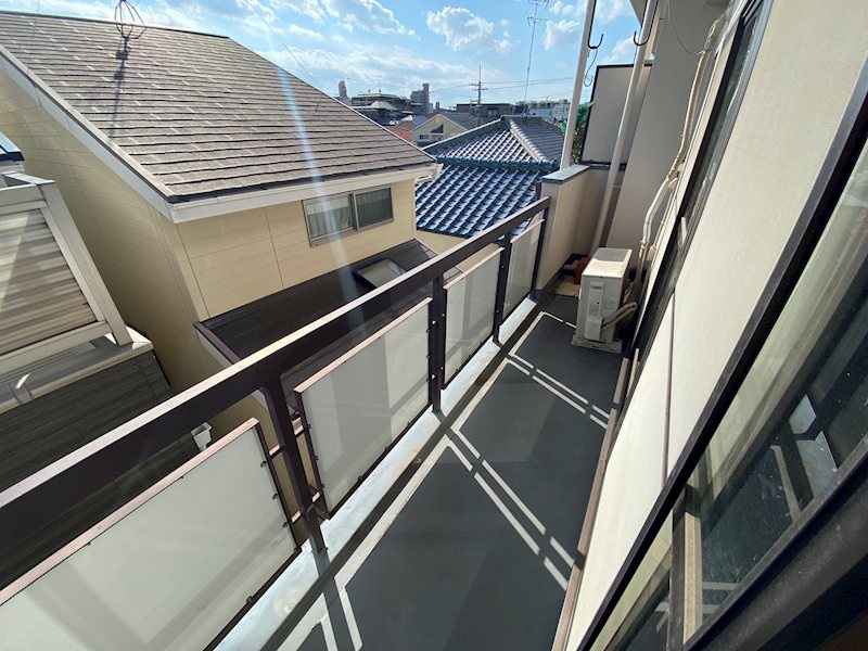 楠丘マンションのバルコニー