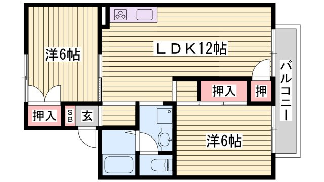 セジュール久保の間取り