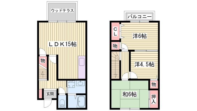 パルティーダ Ｂ棟の間取り