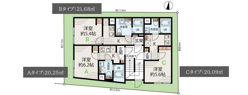 メゾンアッシュ大山の間取り