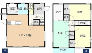 【間取り】 | KEM結城市結城1期 | ◆全室二面採光で室内全体が明るい3LDK+S◆リビングは窓が多くご家族の団らんを明るい陽射しが照らします◆