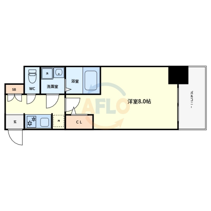 S-RESIDENCE堺市駅前の間取り|S-RESIDENCE堺市駅前　間取り
