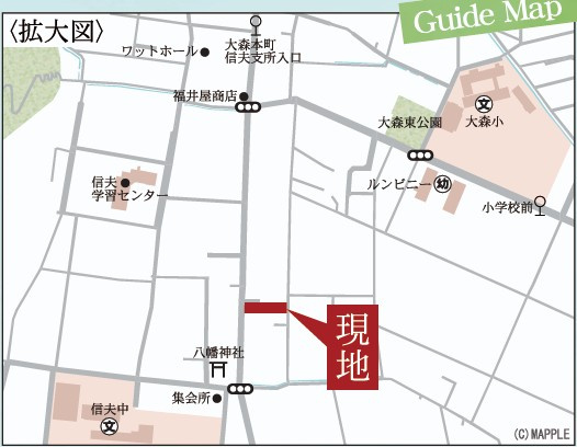 新築戸建・新築建売　福島市大森第9　大森小・信夫中の地図