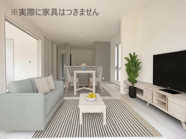 新築戸建・新築建売　福島市大森第9　大森小・信夫中の玄関|モニター付きインターホンで訪問者を確認できるので、防犯対策やプライバシー保護など安心です！