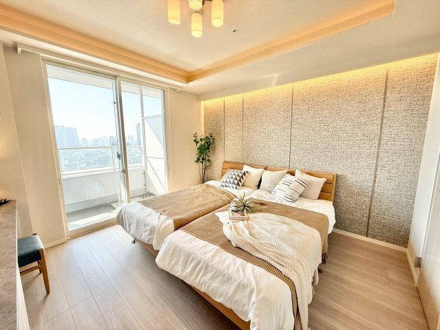 ★仲介手数料無料★Crest Prime Tower（全居室バルコニーに面するワイドスパン設計）の洋室