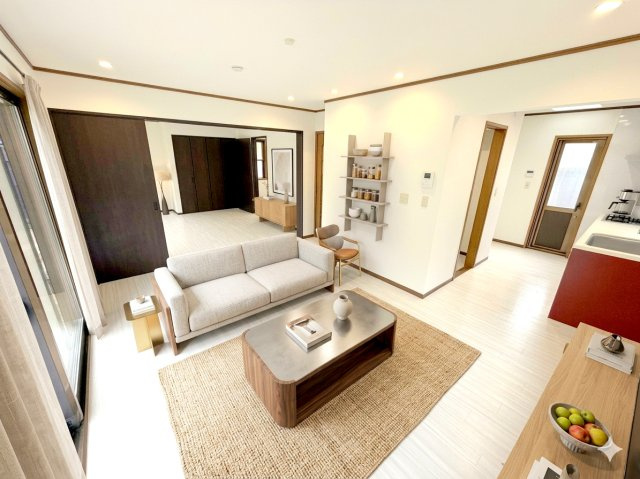 昭島市田中町1丁目　中古戸建の居間・リビング|家具、装飾品はCGイメージです！