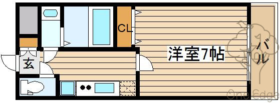 ルクレール中崎の間取り