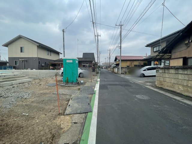 新築戸建・新築建売　足利市大前町第2　山前小学校・西中学校の前面道路含む現地写真