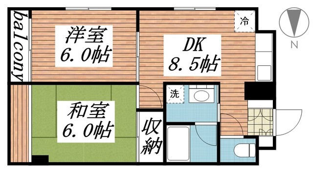 【間取り】 | 第５カスヤハイツ | 間取り