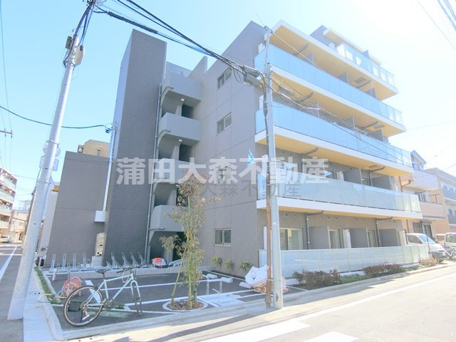 リヴシティ蒲田イーストの外観|2026年3月築　RC鉄筋コンクリート造地上5階建て総戸数37戸インターネット無料ペット可
東京都大田区北糀谷2丁目　京急本線梅屋敷駅徒歩12分、京急蒲田駅徒歩14分