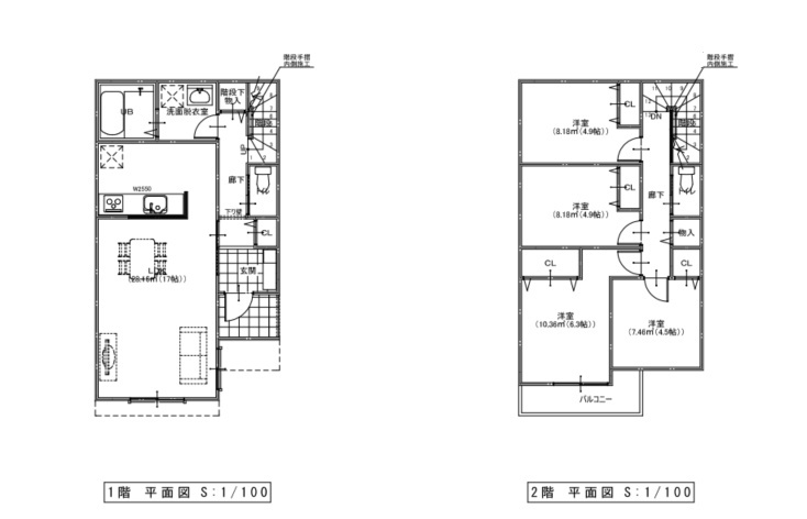 座間市新田宿　全3区画の区画図|A区画プラン図