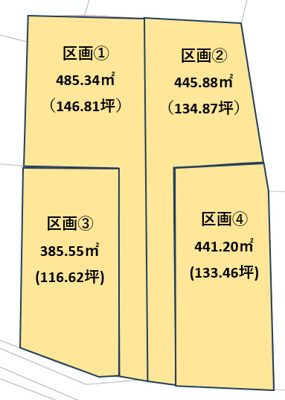 【区画図】 | 伊勢崎市上植木本町　売地①