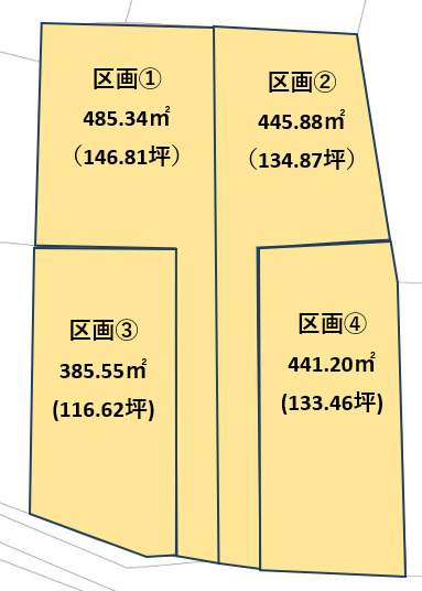 【区画図】 | 伊勢崎市上植木本町　売地①