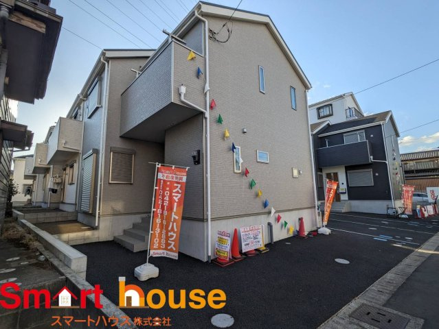 中央区共和　新築戸建ての外観|オシャレな外観は、人の目を引くだけではなく自慢したくなりますね！植木を置いたりアレンジは、自由です。自分の好みに仕上げましょう♪