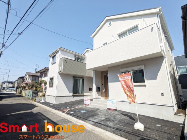 相模原市南区相武台　新築2棟の前面道路含む現地写真