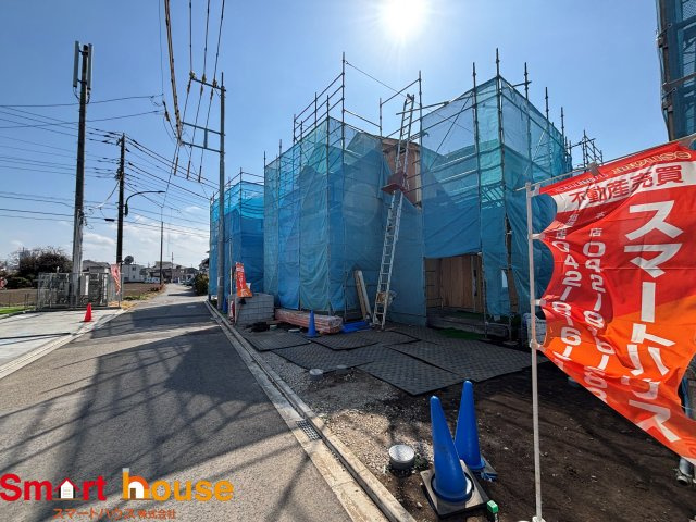 相模原市南区西大沼3丁目　新築11棟の前面道路含む現地写真