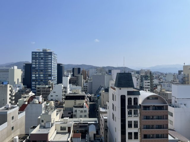 アルファステイツ市駅前の展望|バルコニーからの眺望です